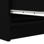 vidaXL Komoda dub čierny 100x35x76 cm kompozitné drevo – Obrázok 10
