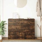 vidaXL Komoda dymový dub 100x35x76 cm kompozitné drevo – Obrázok 3
