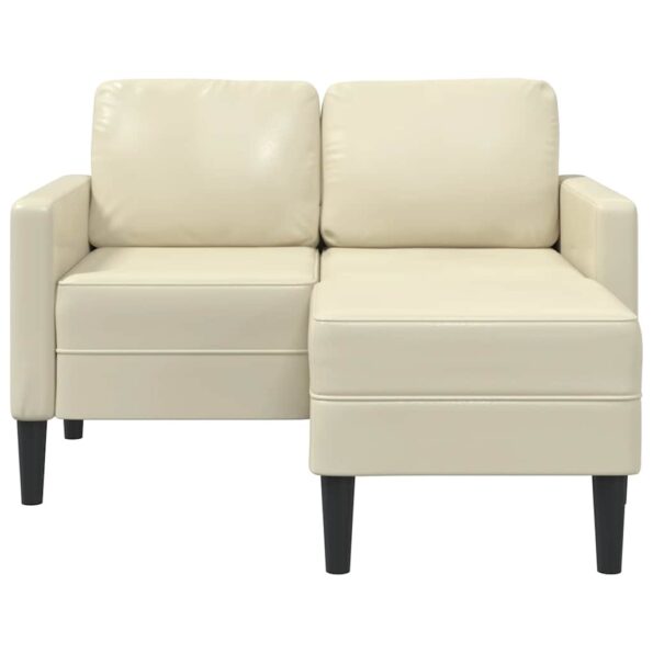 VXL8721158714275_g_en_hd_2.jpg VidaXL 2-miestna pohovka s chaise krémová v tvare L z umelej kože – Obrázok 4