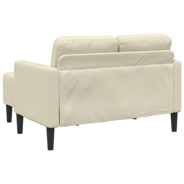 VXL8721158714275_g_en_hd_4.jpg VidaXL 2-miestna pohovka s chaise krémová v tvare L z umelej kože – Obrázok 6