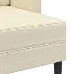 VidaXL 2-miestna pohovka s chaise krémová v tvare L z umelej kože – Obrázok 8