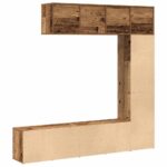 VidaXL skrinky na knihy 3 ks Old Wood Engineered Wood – Obrázok 7