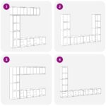 VidaXL skrinky na knihy 3 ks Old Wood Engineered Wood – Obrázok 9