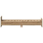 vidaXL Posteľný rám bez matraca remeselnícky dub 100x200 cm – Obrázok 6