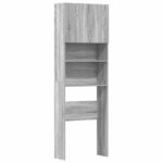 vidaXL Skrinka na práčku sivá Sonoma 64x24x190 cm Engineered Wood – Obrázok 2