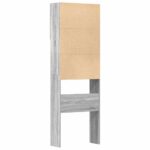 vidaXL Skrinka na práčku sivá Sonoma 64x24x190 cm Engineered Wood – Obrázok 8