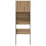 vidaXL Skrinka na práčku Artisan Dub 64x24x190 cm Konštruktérske drevo – Obrázok 5