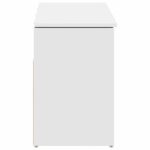 vidaXL Lavička na topánky Biela 102x30,5x45 cm Engineered Wood – Obrázok 5