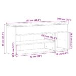 vidaXL lavica na topánky dub sonoma 102x30,5x45 cm umelé drevo – Obrázok 11