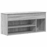 vidaXL lavica na topánky šedá Sonoma 102x30,5x45 cm Engineered Wood – Obrázok 2