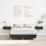 vidaXL Posteľný rám bez matraca čierny 120x200 cm kompozitné drevo