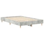 vidaXL Posteľný rám bez matraca betónový sivý 120x200 cm kompoz. drevo – Obrázok 4