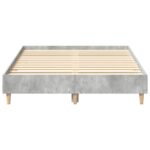 vidaXL Posteľný rám bez matraca betónový sivý 120x200 cm kompoz. drevo – Obrázok 5