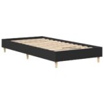 vidaXL Posteľný rám bez matraca čierny 90x200 cm kompozitné drevo – Obrázok 4
