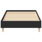 vidaXL Posteľný rám bez matraca čierny 90x200 cm kompozitné drevo – Obrázok 5