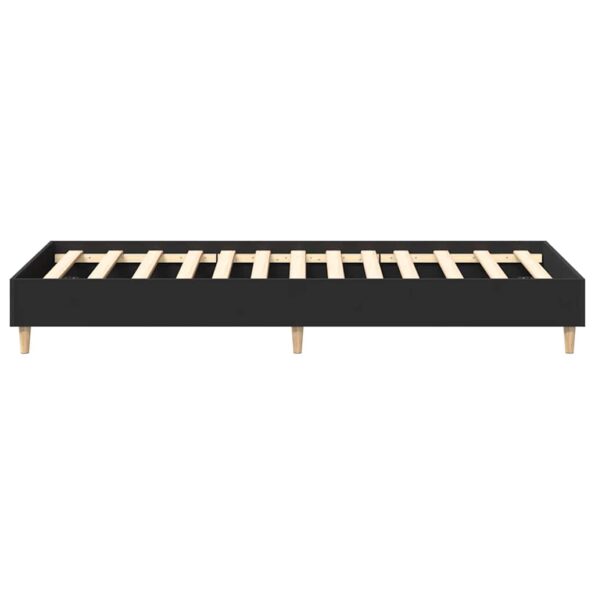 vidaXL Posteľný rám bez matraca čierny 90x200 cm kompozitné drevo – Obrázok 6