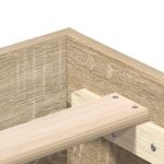 vidaXL Posteľný rám bez matraca dub sonoma 90x200 cm kompozitné drevo – Obrázok 8
