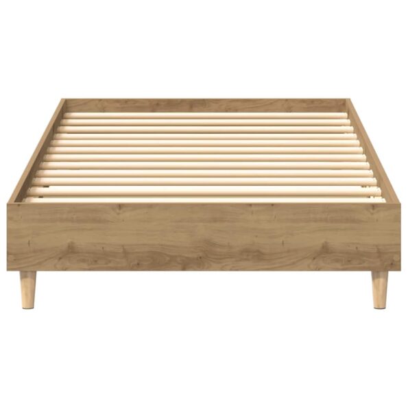 vidaXL Posteľný rám bez matraca dub artisan 90x200 cm kompozitné drevo – Obrázok 5