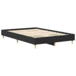 vidaXL Posteľný rám bez matraca čierny 140x190 cm kompozitné drevo – Obrázok 4