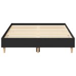 vidaXL Posteľný rám bez matraca čierny 140x190 cm kompozitné drevo – Obrázok 5
