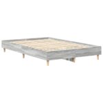 vidaXL Posteľný rám bez matraca sivý dub sonoma 140x190 cm – Obrázok 4
