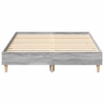 vidaXL Posteľný rám bez matraca sivý dub sonoma 140x190 cm – Obrázok 5