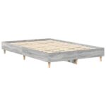 vidaXL Posteľný rám bez matraca sivý dub sonoma 140x190 cm – Obrázok 7