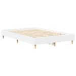 vidaXL Posteľný rám bez matraca biely 135x190 cm kompozitné drevo – Obrázok 4