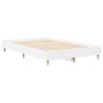vidaXL Posteľný rám bez matraca biely 135x190 cm kompozitné drevo – Obrázok 7