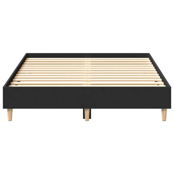 vidaXL Posteľný rám bez matraca čierny 135x190 cm kompozitné drevo – Obrázok 5