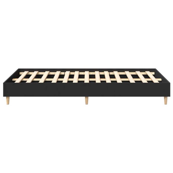 vidaXL Posteľný rám bez matraca čierny 135x190 cm kompozitné drevo – Obrázok 6