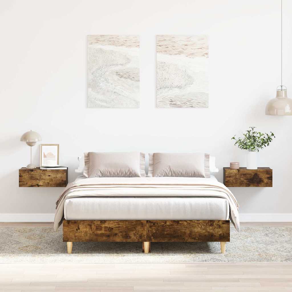 VXL8721158718907_m_en_hd_1.jpg vidaXL Posteľný rám bez matraca dymový dub 135x190 cm kompozitné drevo – Obrázok 1