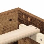 vidaXL Posteľný rám bez matraca staré drevo 90x190 cm kompozitné drevo – Obrázok 8