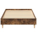 vidaXL Posteľný rám bez matraca dymový dub 75x190 cm kompozitné drevo – Obrázok 5