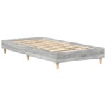 vidaXL Posteľný rám bez matraca sivý sonoma 75x190 cm kompozitné drevo – Obrázok 7