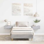 vidaXL Posteľný rám bez matraca sivý sonoma 75x190 cm kompozitné drevo