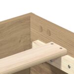 vidaXL Posteľný rám bez matraca dub artisan 75x190 cm kompozitné drevo – Obrázok 8