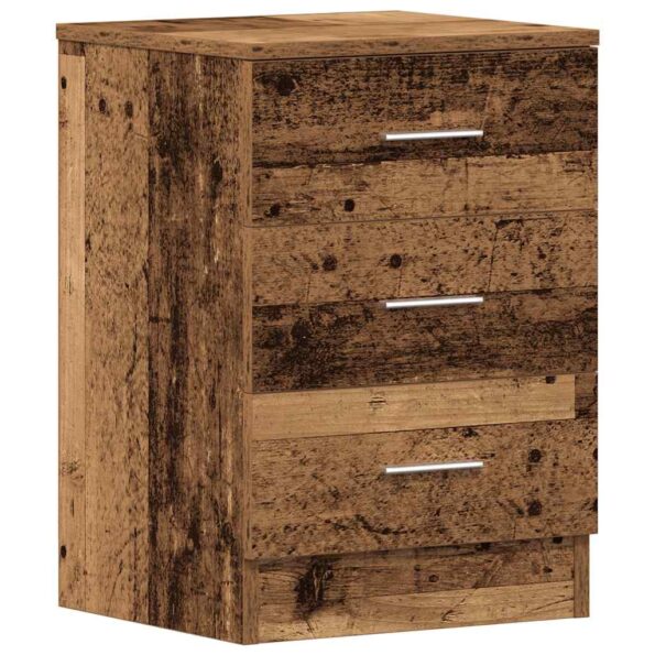 vidaXL Nočná skrinka Old Wood 38x35x55 cm Engineered Wood – Obrázok 2