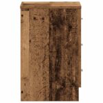 vidaXL Nočná skrinka Old Wood 38x35x55 cm Engineered Wood – Obrázok 7