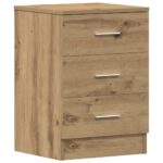 vidaXL Nočné skrinky 2 ks Dub Artisan 38x35x55 cm Drevo – Obrázok 6