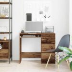 vidaXL Stôl Old Wood 90x45x76 cm Engineered Wood – Obrázok 4