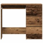vidaXL Stôl Old Wood 90x45x76 cm Engineered Wood – Obrázok 6
