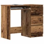 vidaXL Stôl Old Wood 90x45x76 cm Engineered Wood