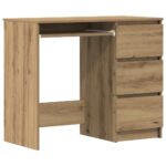 vidaXL Stôl Artisan Dub 90x45x76 cm Konštruktérske drevo – Obrázok 2