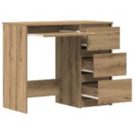 vidaXL Stôl Artisan Dub 90x45x76 cm Konštruktérske drevo – Obrázok 5