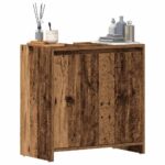vidaXL Skrinka na umývadlo staré drevo 60x33x60 cm kompozitné drevo