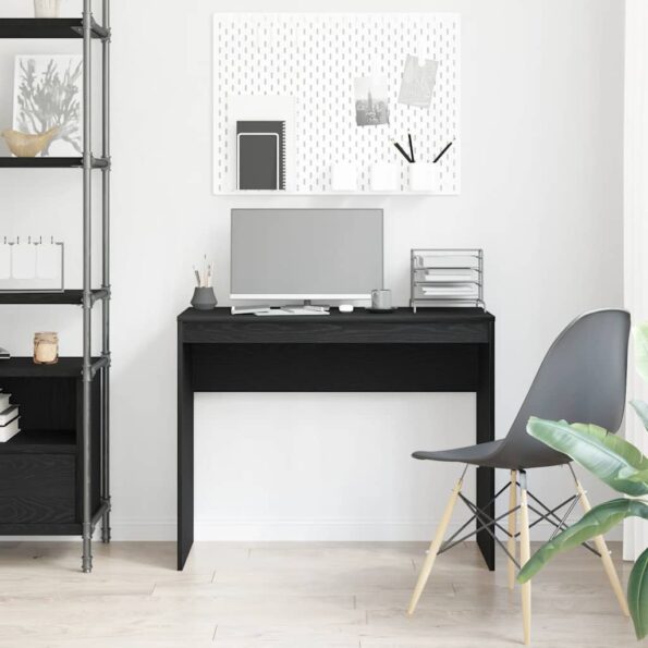 vidaXL Písací stôl, čierny dub 90x40x72 cm, kompozitné drevo – Obrázok 3