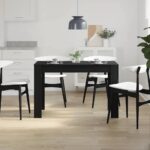 vidaXL Jedálenský stôl čierny dub 120x60x76 cm kompozitné drevo – Obrázok 3