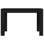 vidaXL Jedálenský stôl čierny dub 120x60x76 cm kompozitné drevo – Obrázok 5