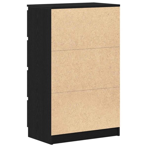 vidaXL Komoda, čierna dub 60x35x98,5 cm, kompozitné drevo – Obrázok 8